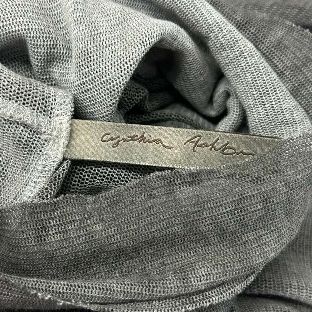 Cynthia Ashby Women's Size Large Gray Long Sleeve Tunic Dress - Picture 7 of 16